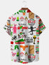 Men's Christmas Funny Graphic Short Sleeve Hawaiian Shirt